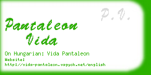 pantaleon vida business card